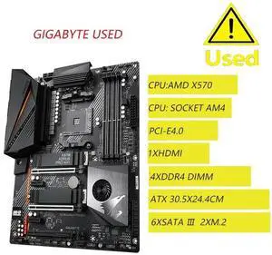 GA X570 PRO Computer USB3.0 M.2 Nvme SSD Motherboard AM4 DDR4 X570 Desktop Mainboard