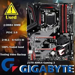 Z370 Gaming 3 A1151 ATX 2xM.2 Front USB 3.1 RGB Fusion Fan Stop Crossfire Motherboard