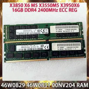 Server Memory 46W0829 46W0831 00NV204 For X3850 X6 M5 X3550M5 X3950X6 16GB DDR4 2400MHz PC4-2400T-R 2RX4 ECC REG RAM