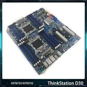 For ThinkStation D30 Motherboard X79 C602 03T6735 3T6735 03T6732 3T6732 LGA2011 DDR3 Support V2 CPU