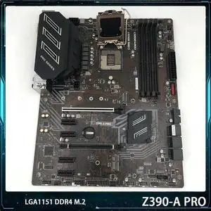 For Z390-A PRO Desktop Motherboard LGA1151 DDR4 128G M.2 SUPPORT I9 SATA3 USB3.1 ATX