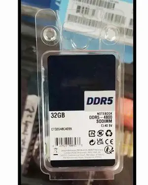 1 Pcs 32GB DDR5 4800MHz SODIMM GT32G48C40S5 1.1V Laptop RAM For Notebook Memory Fast Ship