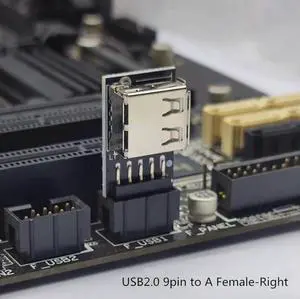 9pin to USB Adapter Connector PC Internal Motherboard 9pin to USB 2.0 Type A Female Converter Grey 9pin to USB Adapter Connector PC Internal Motherboard 9pin to USB 2.0 Type A Female Converter Grey