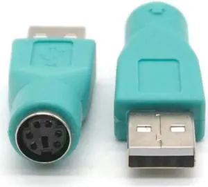 3PCS USB Female in to Male Adapter Converter for PS2 Computer PC Keyboard Mouse