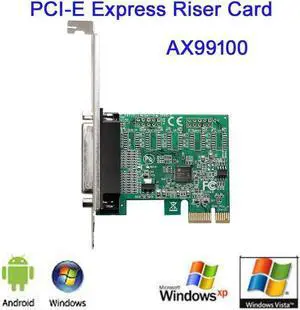 New High Quality Parallel Port DB25 25Pin pcie riser Card LPT Printer to PCI-E Express Card Converter Adapter AX99100 Drop ship New High Quality Parallel Port DB25 25Pin pcie riser Card LPT Printer to PCI-E Express Card Converter Adapter AX99100 Drop ship