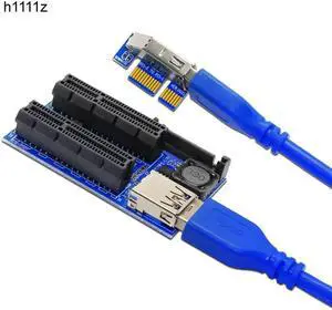 Computer Cables Connectors PCI Express Extension Cable PCI-E Riser USB 3.0 Cable PCIE Riser USB SATA Adapter for Computer