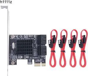 Express E Sata Controller 4 Port 6G -E to SATA3.0 Expansion Miner Adapter Card SSD IPFS Mining Controller Adapter Card