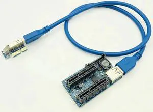 Add On Card PCI Express USB 3.0 Adapter Raiser PC Components Extender PCIE Riser PCI-E Card Riser PCI E Riser for Video Card