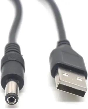 2PCS USB to DC5.5*2.1mm DC5.5 power cable copper core USB to DC5.5 DC line Data Cable