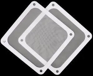 Magnetic Frame Mesh Dust Filter PC Cooler Fan Filter with Magnet Dustproof Computer Case Cover Net - 120mm White
