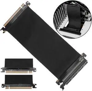 24cm PCI Express PCI-E 16X Flexible Cable Riser Card Extension Port Adapter Graphics Video Card Extend Cord For 1U 2U 3U Chassis