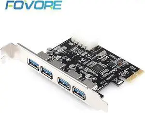 to USB expansion Card 4 port USB 3.0 PCI express expansion Card usb Adapter usb 3 pcie converter for win 10