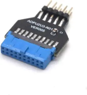 PC Chassis Front USB3.0 19 pin 20 Pin Female to USB2.0 9 pin Male Adapter USB 3.0 19Pin /20Pin to USB 2.0 9PIN Converter Adapter