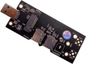to USB 3.0 Adapter Converter Card Expansion Cards with Dual NANO SIM Card Slot for 3G/4G/5G