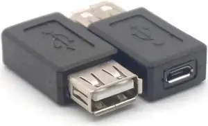 5PCS High Speed USB 2.0 Type A Female to Micro USB Female Converter Connector Charger Transfer Data Sync Charging Adapter 5PCS High Speed USB 2.0 Type A Female to Micro USB Female Converter Connector Charger Transfer Data Sync Charging Adapter