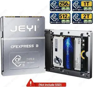 CF-Express Type-B to 2230 NVMe M.2 SSD Adapter, PCIe 4.0 Expansion Memory CFexpress Card For CANON NIKON Z6/Z7/Z9/R3/R5