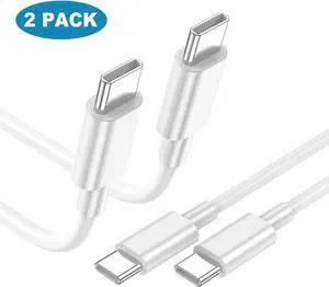 [2-Pack, 100W/5A] USB C Cable 3.3ft / 1M, USB-C to USB-C Cable, Type C Charging Cord for Mac - Book Pro 16, 15, 14, 13 Inch, Air 13 Inch, i-Pad Pro 2021/2020/2019/2018, SmartPhone and All USB C Device