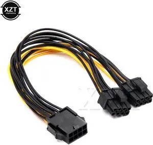 8 Pin to dual 8 (6+2) Pin PCI Express Power Converter Cable for Graphics GPU Video Card PCIE PCI-E VGA Splitter Hub Power Cable(5PC)