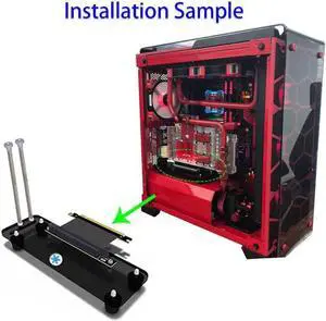 1pc PCI-E3.0 16X Adapter Riser Card Cooler Vertical Graphics Card video card Brace Support Stand Holder Bracket Vertical Cooler