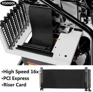 High Speed 16x PC Graphics Cards PCI-e3.0 Connector Cable PCI Express Riser Card Graphics Cards Connector Cable L type