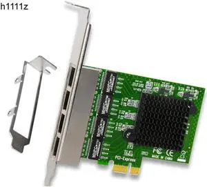 Network Cards LAN Card Ethernet Network Adapter Ethernet Lan Adapter Network Card 4 Port RJ-45 PCI Express Internet