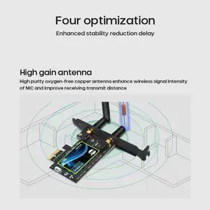 Band 3000Mbps Wifi 6 AX200 PCIe Wireless Wifi Adapter 2.4G/5Ghz Bluetooth 5.0 Chip AX200NGW 802.11Ac/Ax Wi-Fi Card