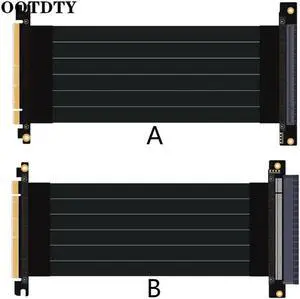 PCI E 3.0 16X Graphics Card vertical kickstand/base A TX case Flexible Extension Cable Riser Card Adapter for GPU
