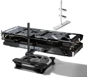 Graphics card GPU Bracket Brace , Graphics Card Holder , Adjustable Height GPU Support Jack Assemblable Module GPU Stand Installed On the 12mm / 14mm Fan