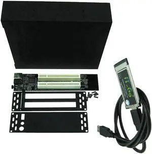 Expresscard 34mm 54mm To 2 PCI 32bit slots adapter Express Card Riser card for PCI sound card serial parallel card