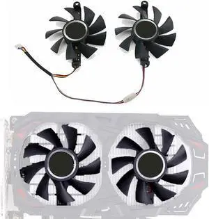 Square Hole / Round Hole Graphics Card Cooler Fan For Colorful P106-100 GTX1060 960 950 NetChi Edition Graphics Card