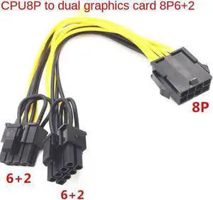 8P To 6+2P Graphics Card Power Cord Power Supply CPU 8Pin To Graphics Card Dual 6+2pin Power Supply Line 8P To Dual 8P Lines 8P To 6+2P Graphics Card Power Cord Power Supply CPU 8Pin To Graphics Card Dual 6+2pin Power Supply Line 8P To Dual 8P Lines