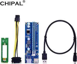 NGFF M.2 M Key to USB 3.0 PCI-E Riser Card M2 to USB3.0 PCIE 16X 1X Extender with 6Pin Power for Graphics Card NGFF M.2 M Key to USB 3.0 PCI-E Riser Card M2 to USB3.0 PCIE 16X 1X Extender with 6Pin Power for Graphics Card