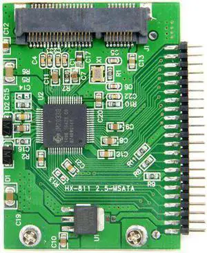 Aomoproing Low profile Half Height mSATA mini PCI-E SATA SSD to 2.5 inch IDE 44pin Notebook Laptop hard disk PCBA Aomoproing Low profile Half Height mSATA mini PCI-E SATA SSD to 2.5 inch IDE 44pin Notebook Laptop hard disk PCBA