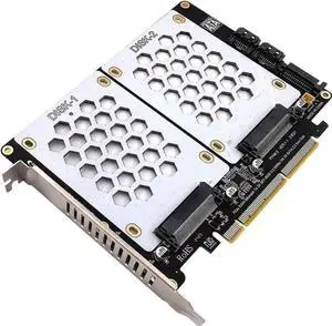 Aomoproing PH46-2 PCIE4.0 X8 to Dual Disk SFF8639 U.2 NVME and SATA 2.5" HDD Extension Card Support X4X4 Split Aomoproing PH46-2 PCIE4.0 X8 to Dual Disk SFF8639 U.2 NVME and SATA 2.5" HDD Extension Card Support X4X4 Split