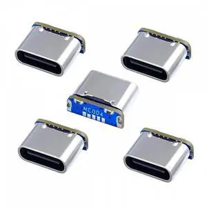 Aomoproing 5pcs/lot DIY Solder Type-C Female Socket Connector Replace for Mini-USB 5Pin Female SMT Type DC 5V Power Aomoproing 5pcs/lot DIY Solder Type-C Female Socket Connector Replace for Mini-USB 5Pin Female SMT Type DC 5V Power