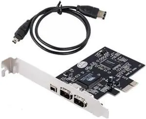 Aomoproing PCI-E to 1394a Expansion Card PCI Express to 1394 Adapter for DV Camera Video Capture Card High-Definition with 1M Cable Aomoproing PCI-E to 1394a Expansion Card PCI Express to 1394 Adapter for DV Camera Video Capture Card High-Definition with 1M Cable