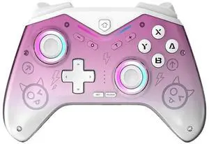 Aomoproing programmable game function and adjustable lightingfor wireless Bluetooth controller pink Aomoproing programmable game function and adjustable lightingfor wireless Bluetooth controller pink