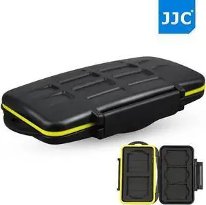 WISDUM JJC MC-XQDCF5 Water-resistant Anti-shock XQD CF Card Case Camera Memory Card Holder Storage Protector Cover For 3XQD 2CF Cards WISDUM JJC MC-XQDCF5 Water-resistant Anti-shock XQD CF Card Case Camera Memory Card Holder Storage Protector Cover For 3XQD 2CF Cards