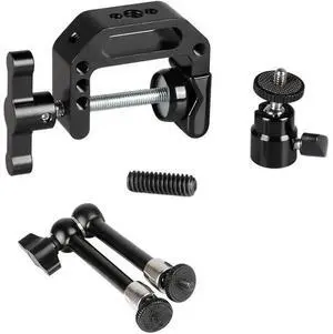 WISDUM CAMVATE Super C Clamp with 9.8" Magic Articulated Arm and Mini Ball Head with 1/4"-20 Thread Screw Mount for DSLR Camera Cage WISDUM CAMVATE Super C Clamp with 9.8" Magic Articulated Arm and Mini Ball Head with 1/4"-20 Thread Screw Mount for DSLR Camera Cage