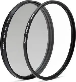 WISDUM Koah 95mm Circular Polarizing and UV Protective Lens Filter Bundle WISDUM Koah 95mm Circular Polarizing and UV Protective Lens Filter Bundle