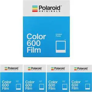 WISDUM Polaroid Originals Instant Classic Color Film for 600 Cameras 5-Pack WISDUM Polaroid Originals Instant Classic Color Film for 600 Cameras 5-Pack