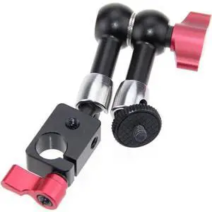 WISDUM CAMVATE 15mm Rod Clamp Cold Shoe Mount for Video Camera DSLR Rig(Red) WISDUM CAMVATE 15mm Rod Clamp Cold Shoe Mount for Video Camera DSLR Rig(Red)