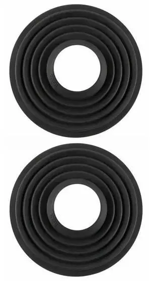 WISDUM Haida Silicone Lens Hood for 70 to 90mm Diameter Lens, Black, 2-Pack WISDUM Haida Silicone Lens Hood for 70 to 90mm Diameter Lens, Black, 2-Pack