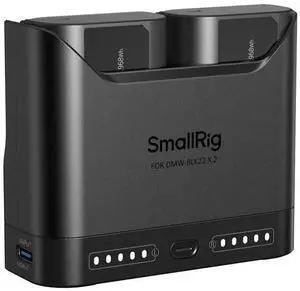 WISDUM SmallRig 2x DMW-BLK22 14Wh 7.2V 1940mAh Camera Battery with Dual Charger, Black WISDUM SmallRig 2x DMW-BLK22 14Wh 7.2V 1940mAh Camera Battery with Dual Charger, Black