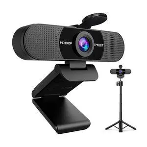 C960 Webcam with Tripod, 1080P Webcam with Microphone, Adjustable Height Mini Tripod, C960 Web Camera with Privacy Cover, Plug & Play with Stand for Zoom/Skype/YouTube/FaceTime C960 Webcam with Tripod, 1080P Webcam with Microphone, Adjustable Height Mini Tripod, C960 Web Camera with Privacy Cover, Plug & Play with Stand for Zoom/Skype/YouTube/FaceTime