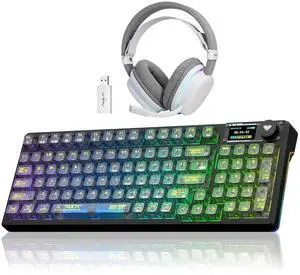 Aula Wireless Keyboard and Headset Combo, Aula F98Pro Wireless Keyboard G7 Wireless Headset Aula Wireless Keyboard and Headset Combo, Aula F98Pro Wireless Keyboard G7 Wireless Headset