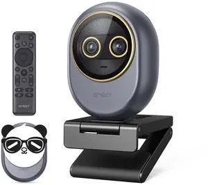 Piko Dual-Camera 4K Webcam for Streaming, Wide-Angle & Telephoto Cameras, Max 11X Hybrid Zoom, 0.2s Autofocus, Remote Control, 3 Mics, Panda Privacy Cover, USB C-C&C-A, for Streaming/Work/Study Piko Dual-Camera 4K Webcam for Streaming, Wide-Angle & Telephoto Cameras, Max 11X Hybrid Zoom, 0.2s Autofocus, Remote Control, 3 Mics, Panda Privacy Cover, USB C-C&C-A, for Streaming/Work/Study