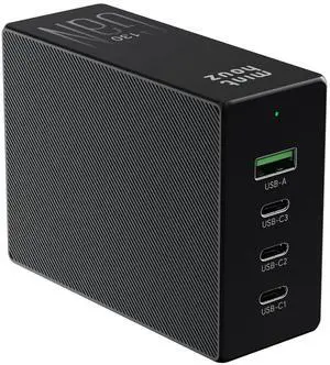 130W USB C Wall Charger with Cable, 4-Port GaN II Fast Charging Power Block (3 USB-C + 1 USB-A), Foldable Plug, Compatible with MacBook Pro/Air, iPad, iPhone 17/16/15, Galaxy S25, Steam Deck 130W USB C Wall Charger with Cable, 4-Port GaN II Fast Charging Power Block (3 USB-C + 1 USB-A), Foldable Plug, Compatible with MacBook Pro/Air, iPad, iPhone 17/16/15, Galaxy S25, Steam Deck