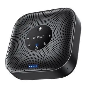 Conference Speakerphone M0 Plus, 4 AI Mics 360° Voice Pickup, Noise Reduction, USB C Speaker, Bluetooth Conference Speaker for 8 People w/Daisy Chain for 16 Compatible with Leading Software Conference Speakerphone M0 Plus, 4 AI Mics 360° Voice Pickup, Noise Reduction, USB C Speaker, Bluetooth Conference Speaker for 8 People w/Daisy Chain for 16 Compatible with Leading Software