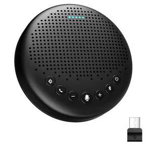 Conference Speaker and Microphone Luna 360° Voice Pickup w/Noise Reduction/Mute/Indicator USB Bluetooth Speakerphone w/Dongle for 8 People Daisy Chain for 16 Compatible with Leading Software Conference Speaker and Microphone Luna 360° Voice Pickup w/Noise Reduction/Mute/Indicator USB Bluetooth Speakerphone w/Dongle for 8 People Daisy Chain for 16 Compatible with Leading Software